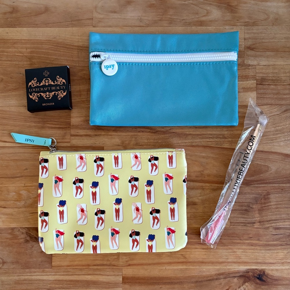Ipsy Cosmetic Bags, Set of 2 + Samples!